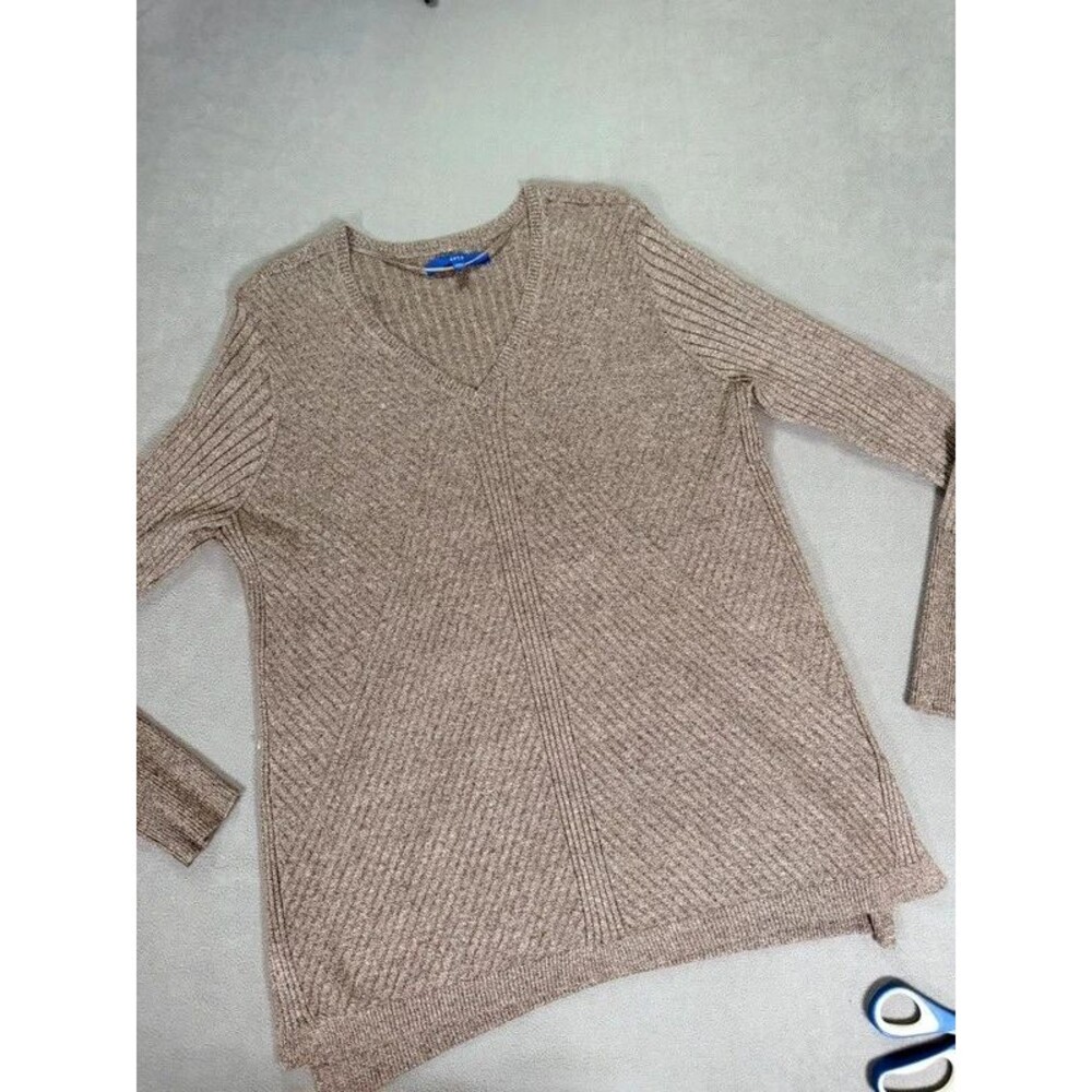 Apt 9 Women’s V-Neck Bronze Shimmer Sweater- XXL